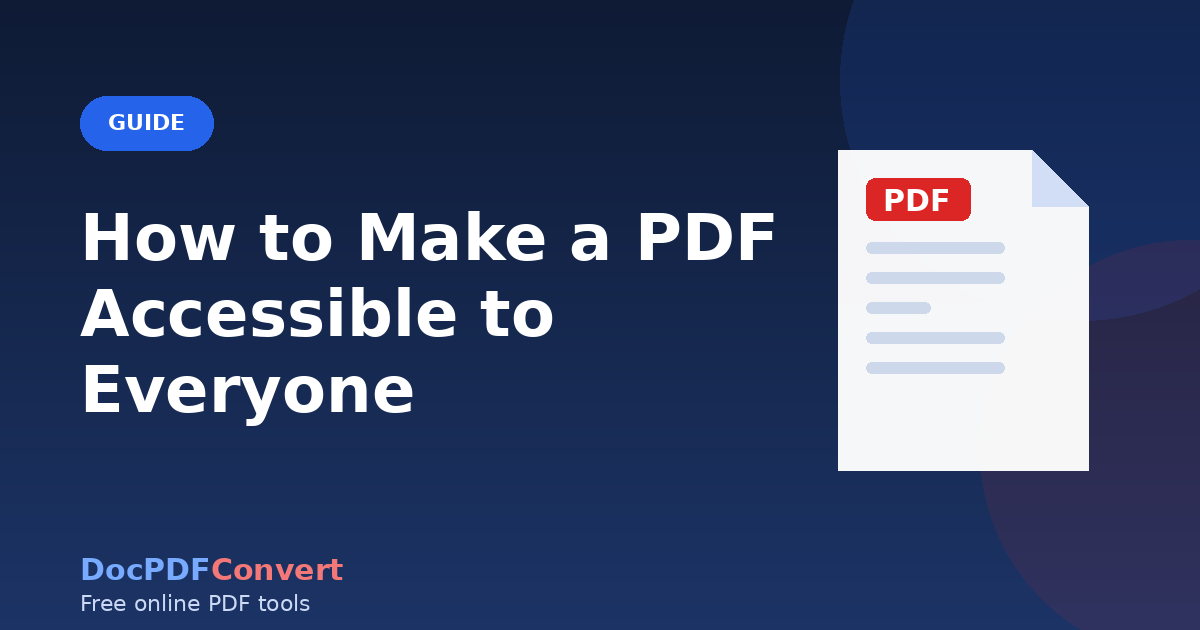 How to Make a PDF Accessible to Everyone
