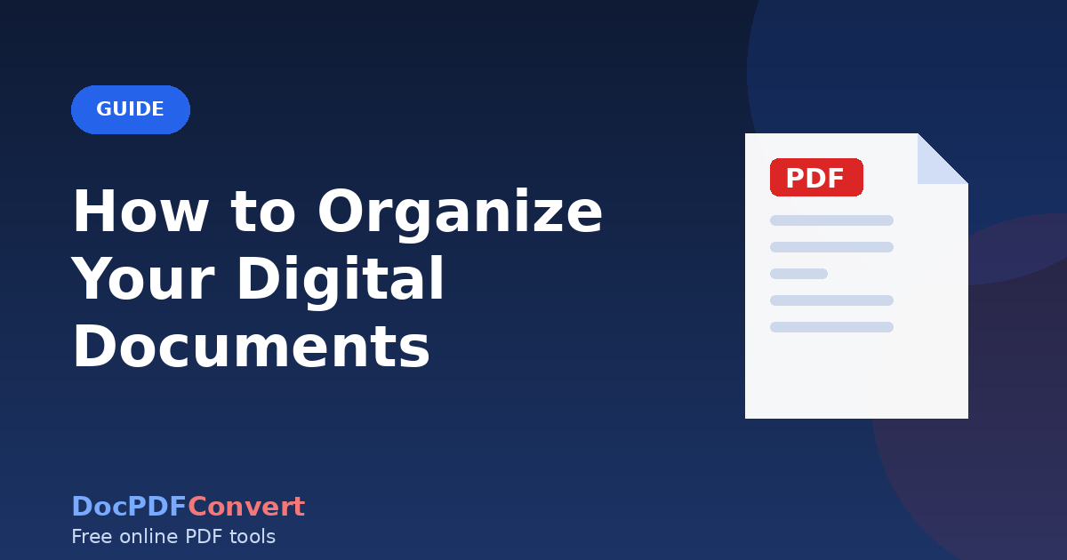 How to Organize Your Digital Documents