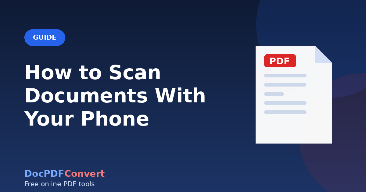 How to Scan Documents With Your Phone