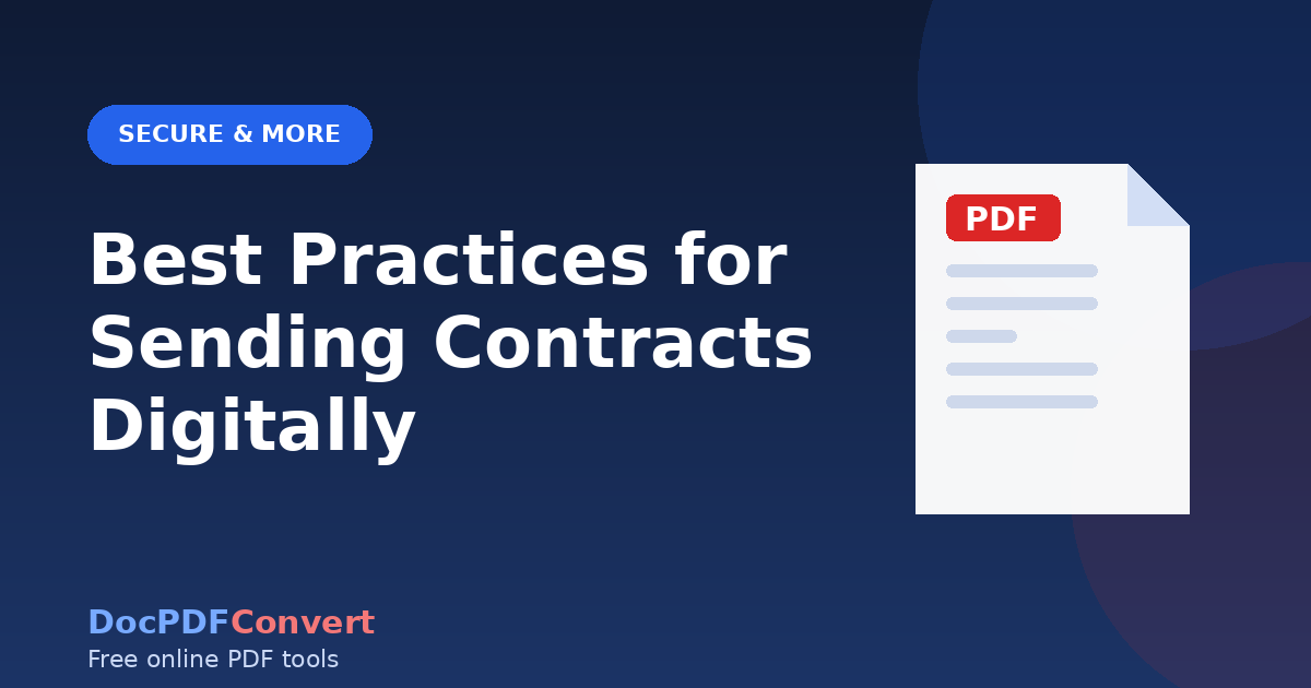 Best Practices for Sending Contracts Digitally