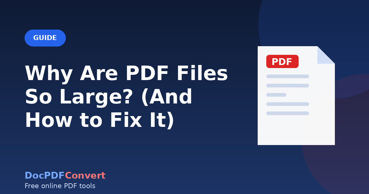 Why Are PDF Files So Large? (And How to Fix It)